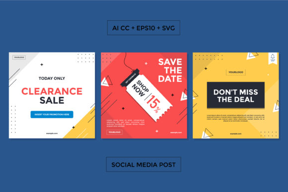 Download Social Media Square Template - Premium Bundle