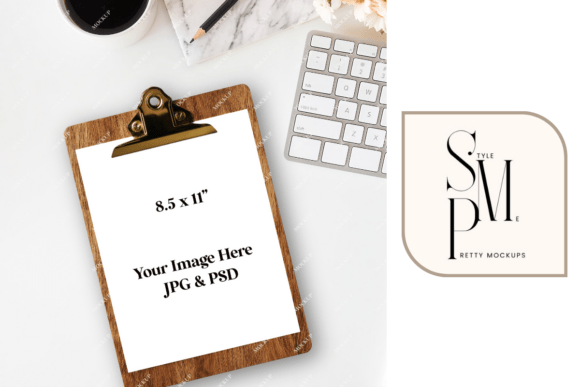Download Clipboard Mockup Styled Desk JPG &amp; PSD - Premium Resources