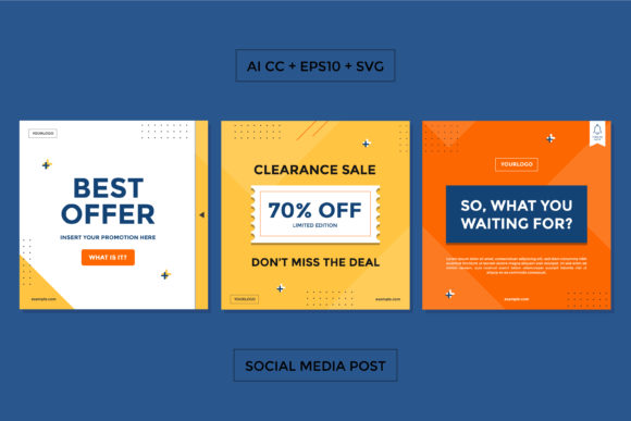 Download Social Media Square Template - Premium Bundle